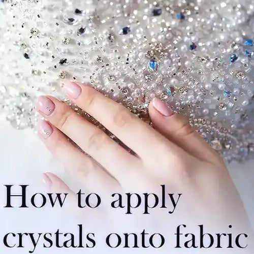 Swarovski Crystal Mesh See Through Silver Glitter Bridal High 