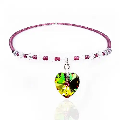 Glass Necklace Bracelets Jewelry, Glass Beads Heart