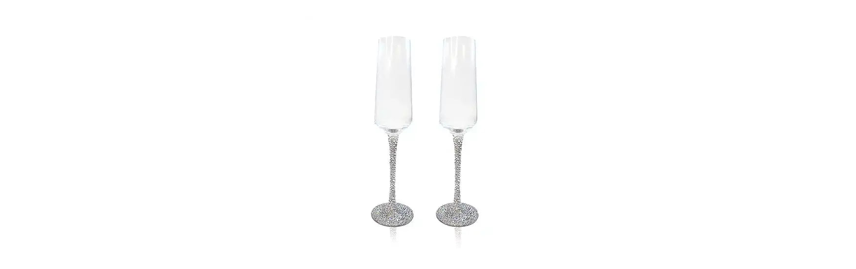 Swarovski Crystals Wedding Glasses Rhinestone Embellishment