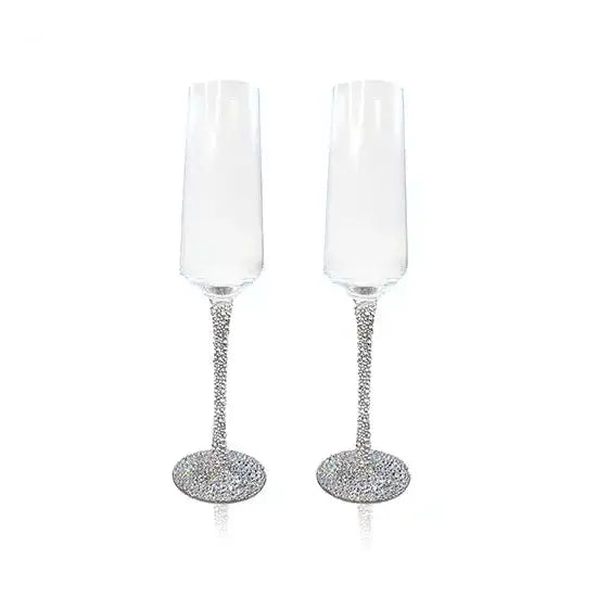 Swarovski Crystals Wedding Glasses Rhinestone Embellishment