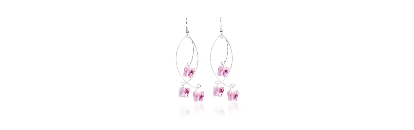 Serinity Crystals Butterfly Bead Earrings Jewellery Project