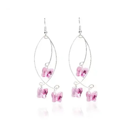 Serinity Crystals Butterfly Bead Earrings Jewellery Project