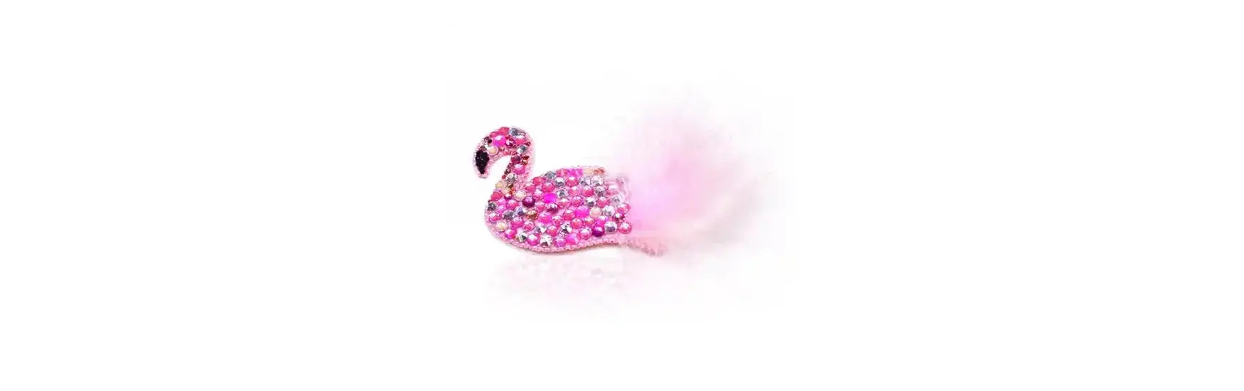 Swarovski Crystals Flamingo Brooch Embellishment Project