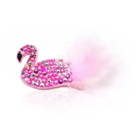 Swarovski Crystals Flamingo Brooch Embellishment Project