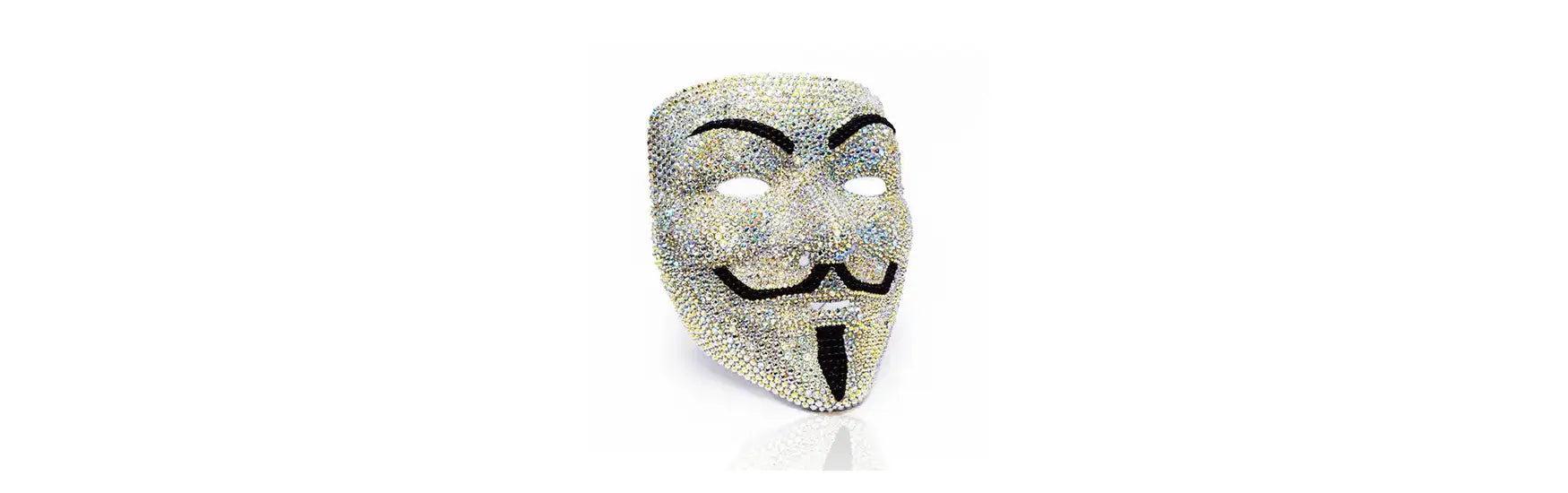 Swarovski Rhinestones Guy Fawkes Mask Embellishment Project