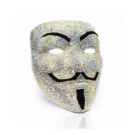 Swarovski Rhinestones Guy Fawkes Mask Embellishment Project