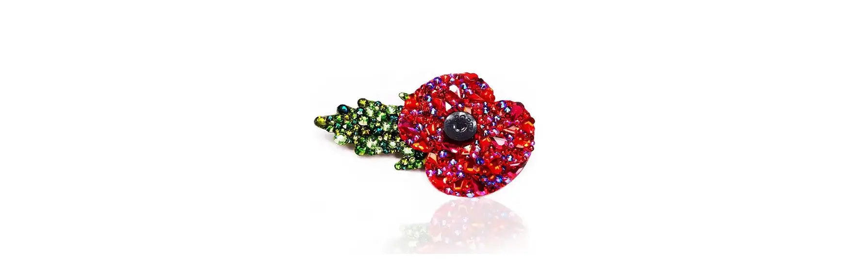 Preciosa Flat Back Crystals Remembrance Poppy Project