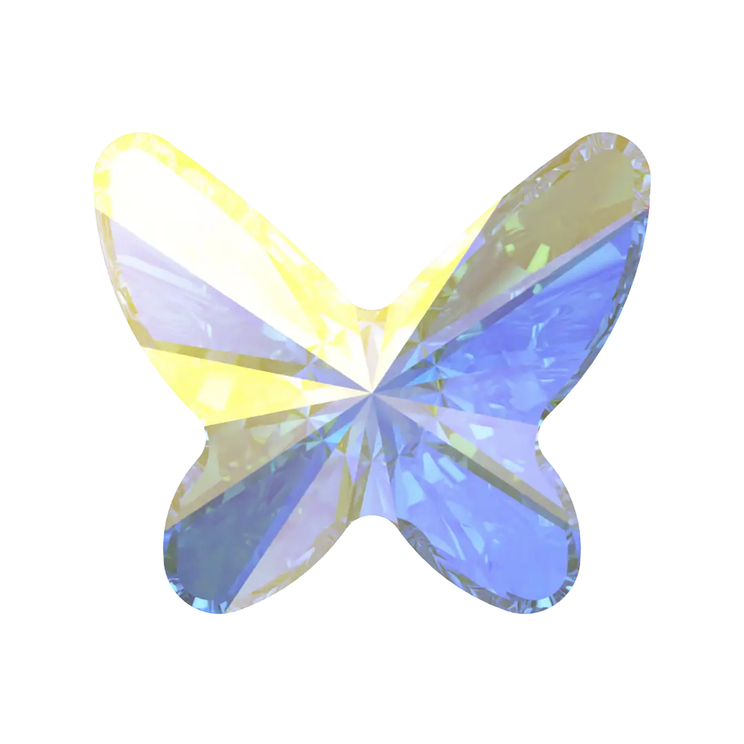 Serinity Flat Back Crystals Non Hotfix Butterfly (2854) Crystal AB