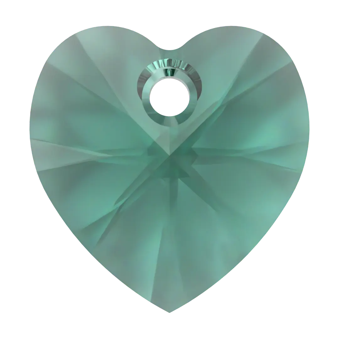 Swarovski Pendants Xilion Heart (6228) Emerald