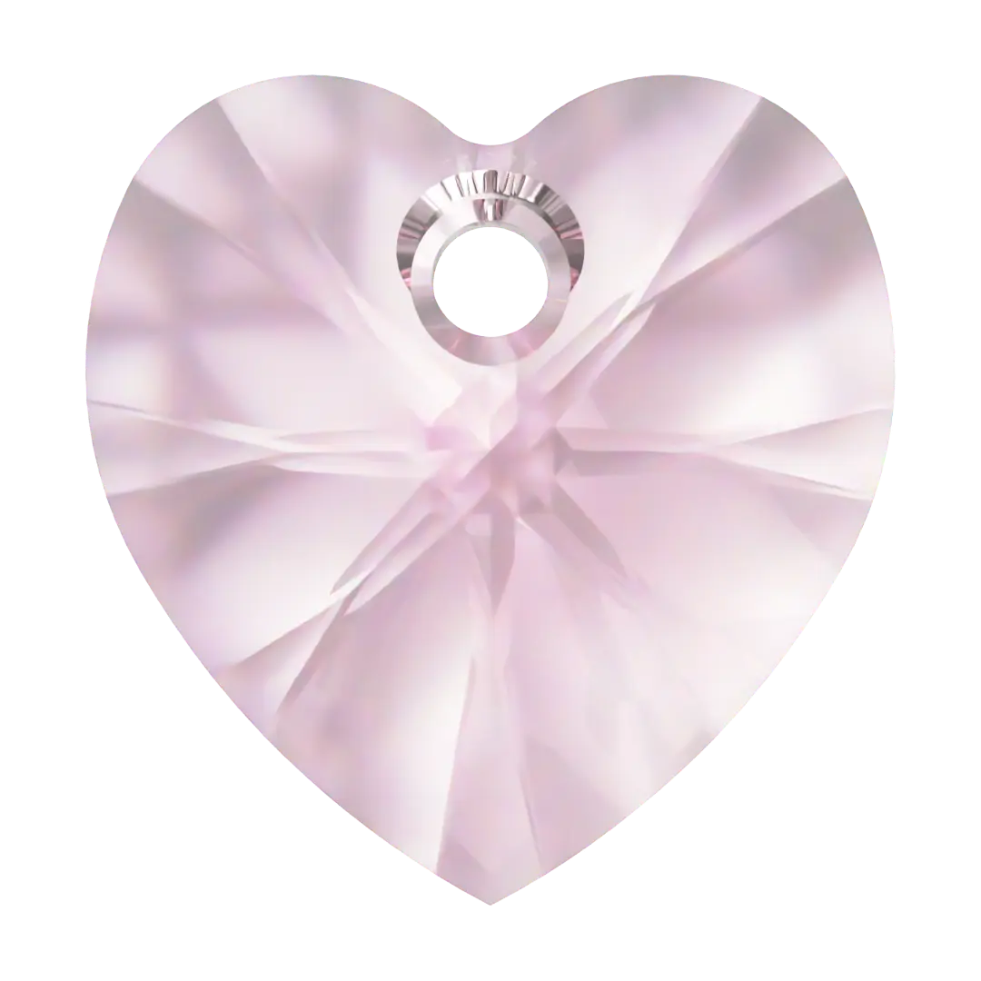 Swarovski Pendants Xilion Heart (6228) Light Rose