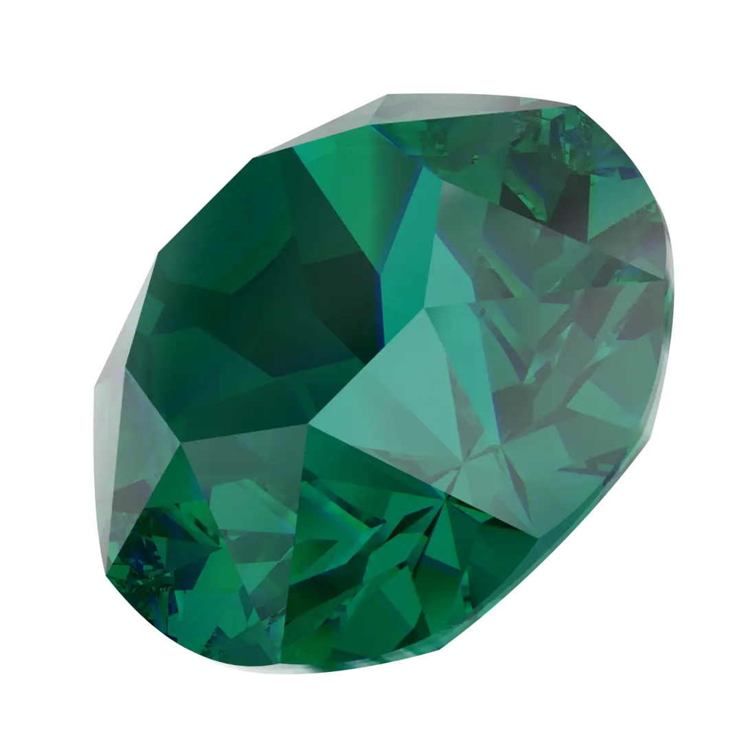 Serinity Chatons Round Stones (1028 & 1088) Emerald Ignite UNFOILED