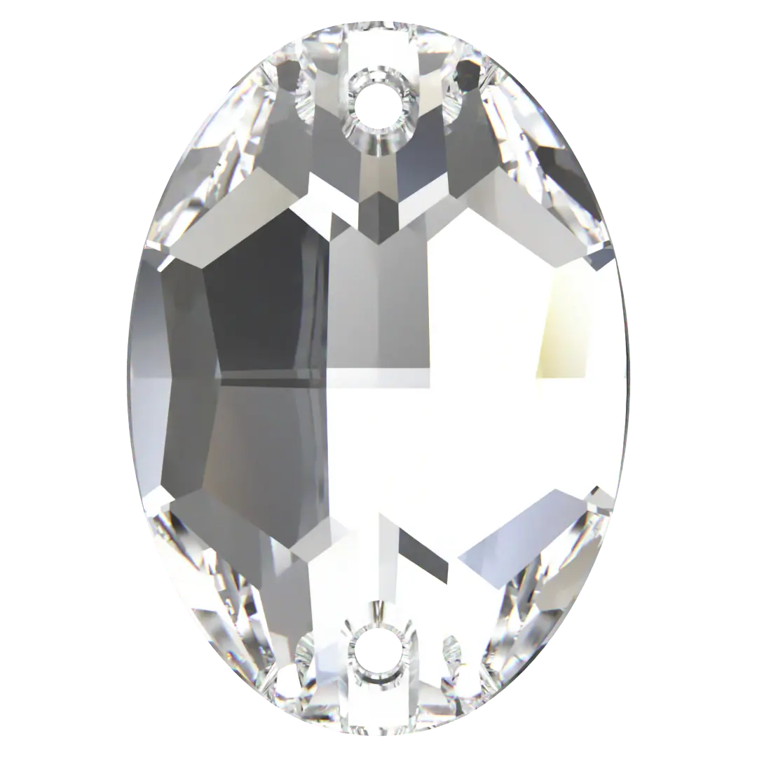 Swarovski Sew On Crystals Oval (3210) Crystal