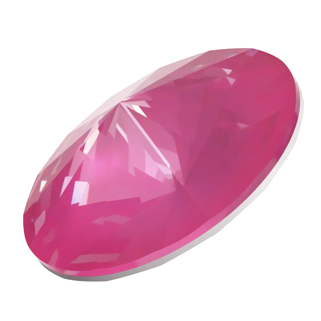 Serinity Chatons Round Stones Rivoli (1122) Crystal Electric Pink Ignite UNFOILED