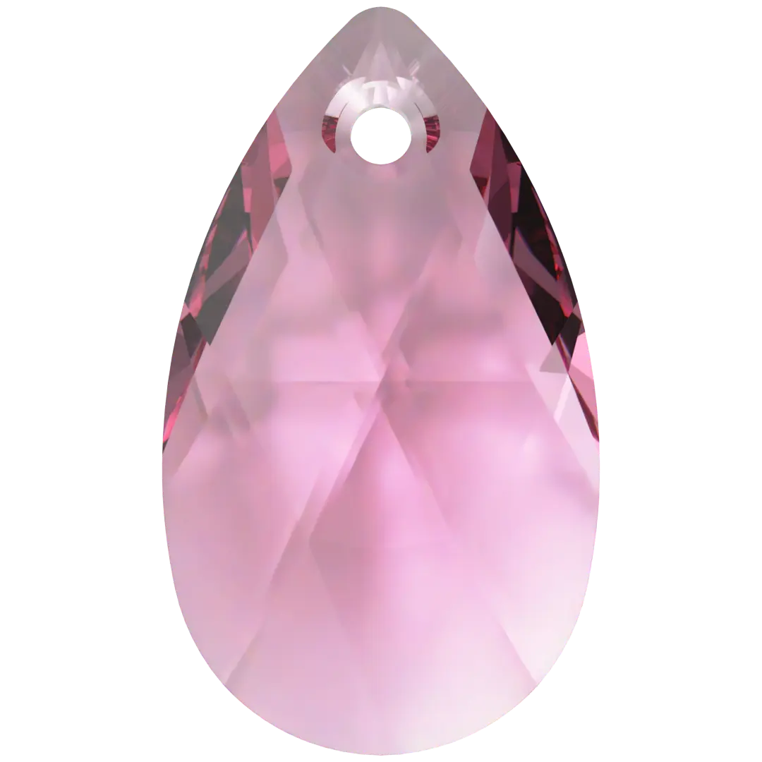 Swarovski Pendants Peardrop (6106) Rose