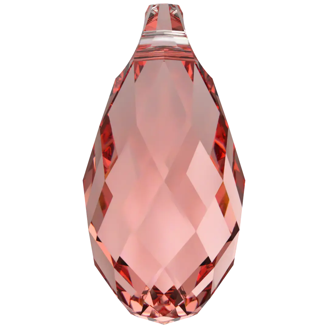 Swarovski Pendants Briolette (6010) Rose Peach