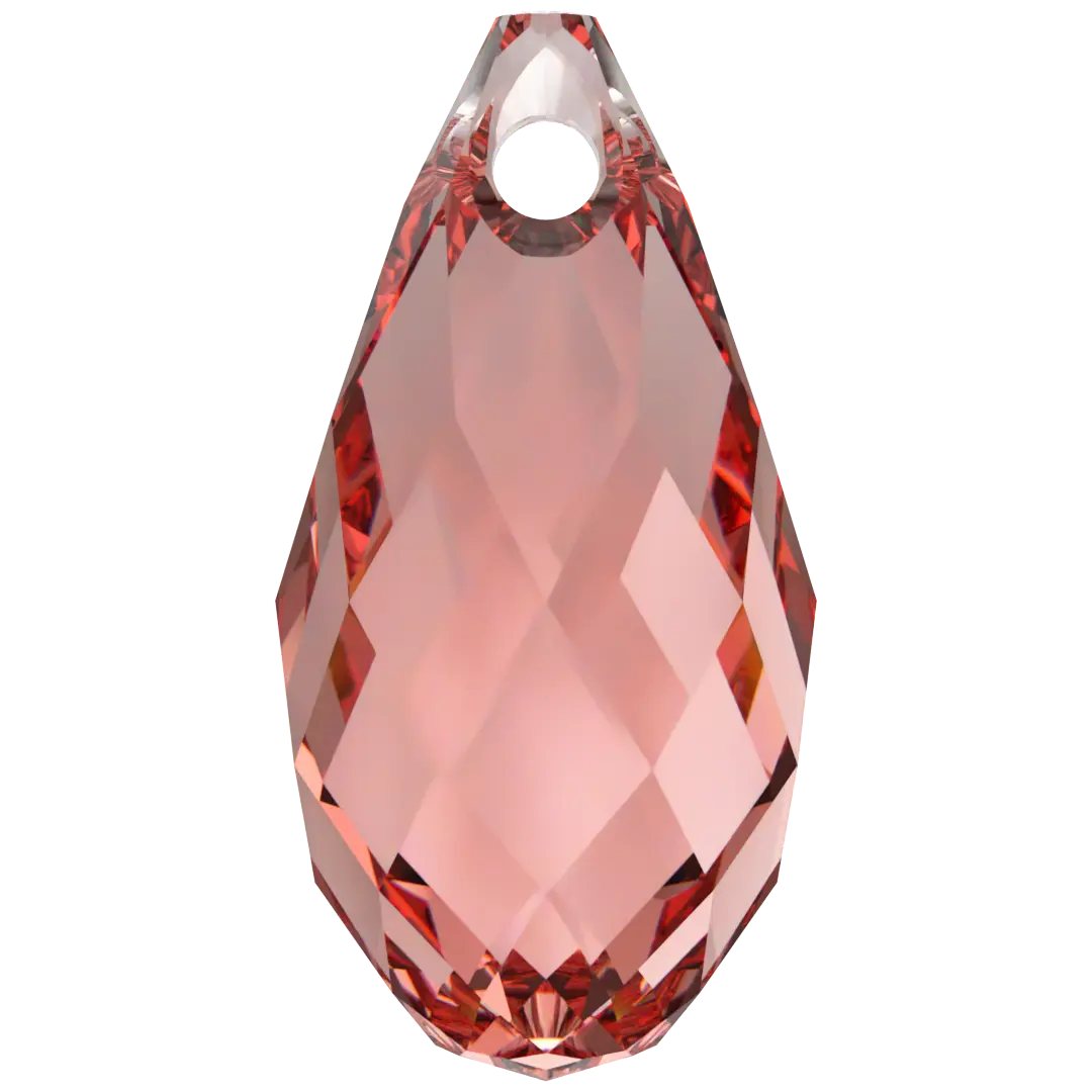 Swarovski Pendants Briolette (6010) Rose Peach