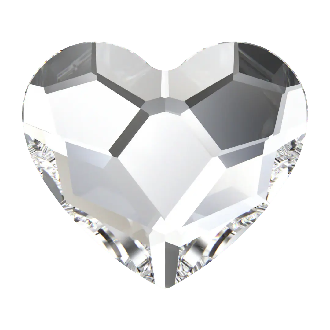 Serinity Hotfix Flat Back Crystals Heart (2808) Crystal