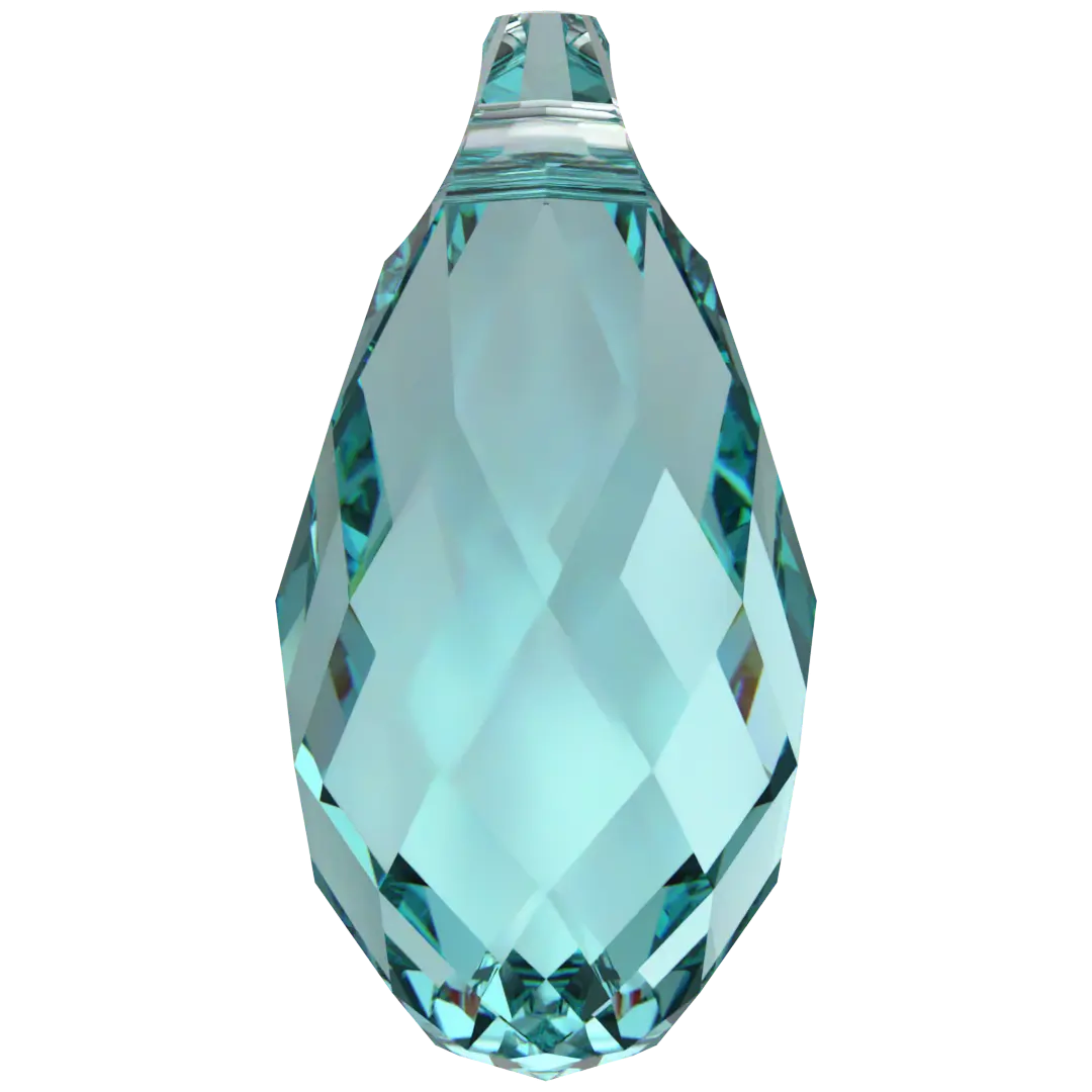 Swarovski Pendants Briolette (6010) Light Turquoise