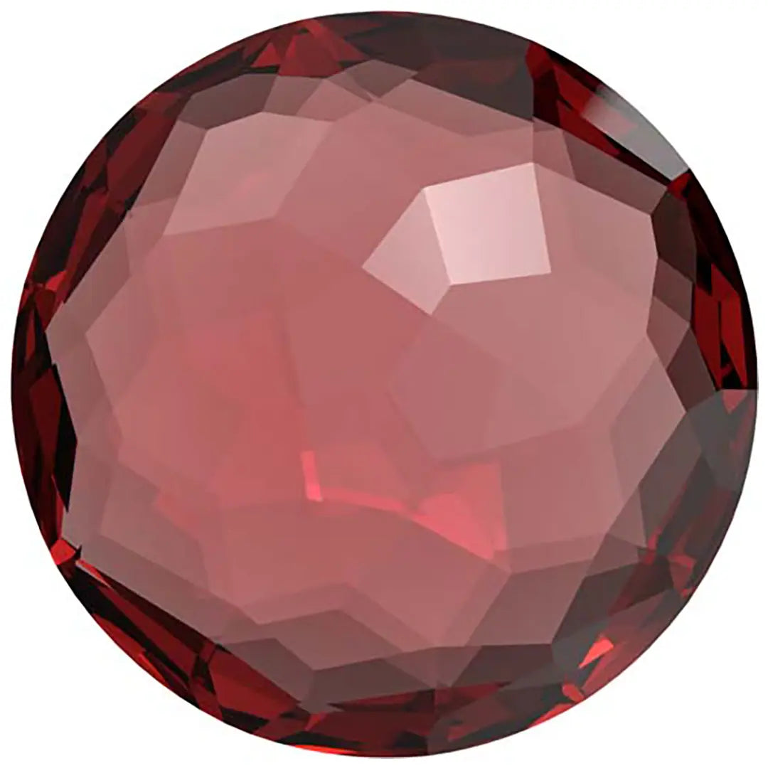 Serinity Chatons Round Stones Thin (1383) Scarlet Ignite UNFOILED