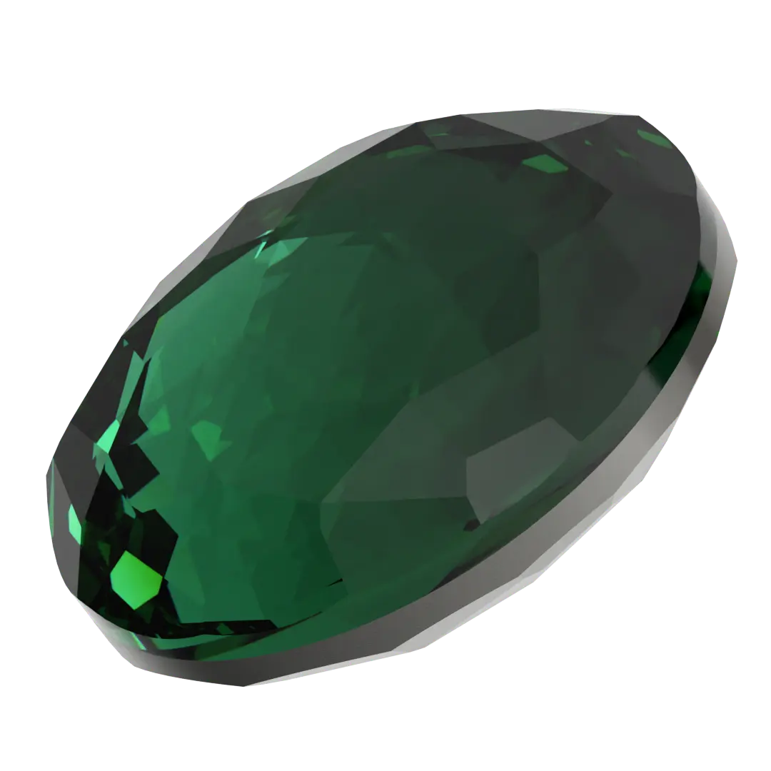 Serinity Chatons Round Stones Thin (1383) Majestic Green