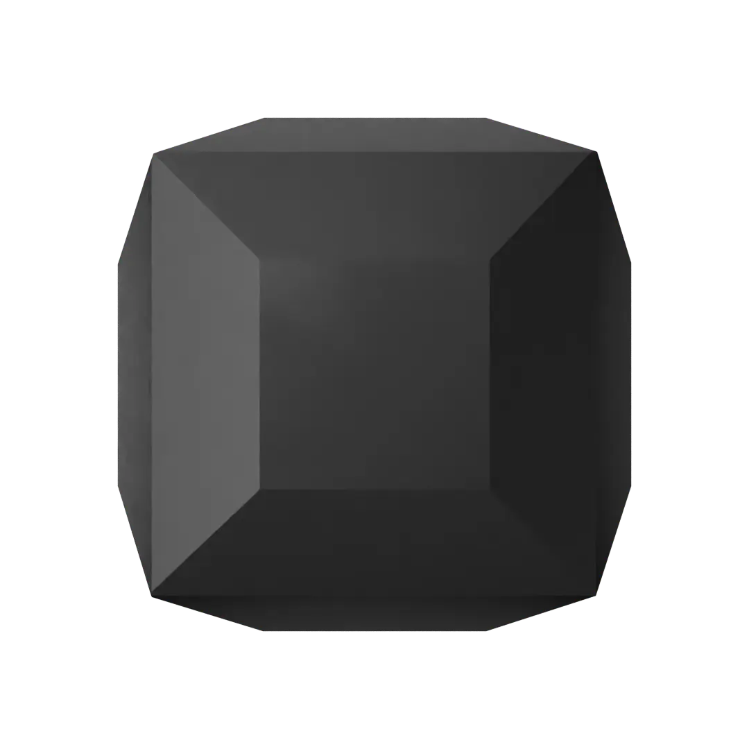 Serinity Crystal Beads Cube (5601) Jet