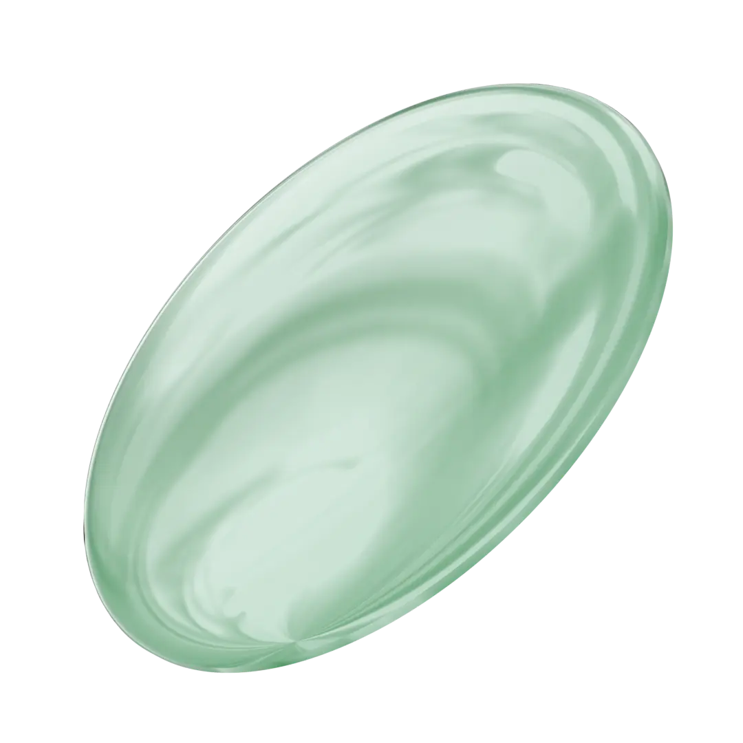 Serinity Flat Back Crystals Non Hotfix Oval Cabochon (2196/4) Crystal Mint Green