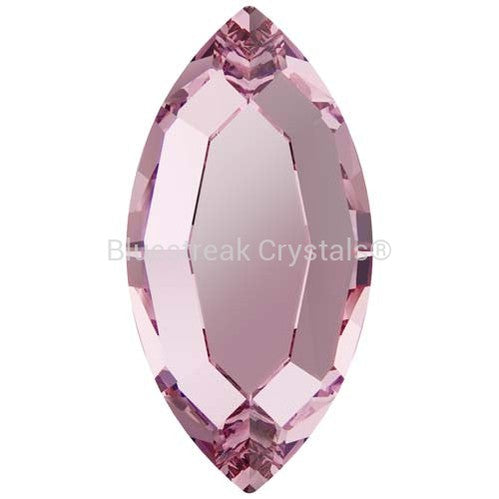 Swarovski Flat Back Crystals Non Hotfix Navette (2200) Light Rose