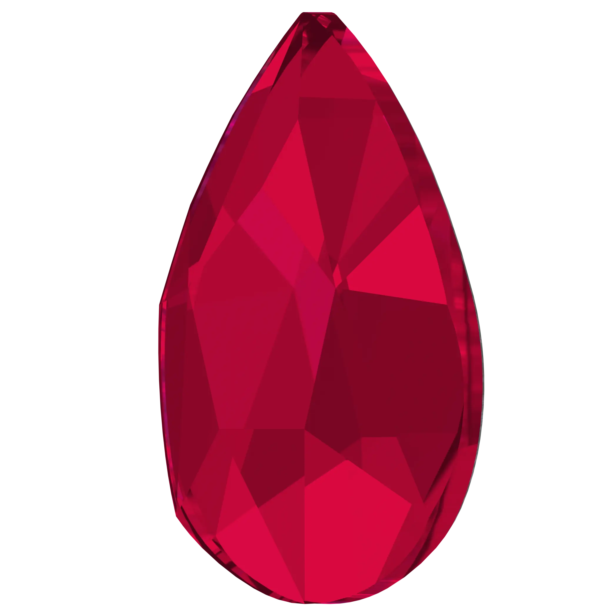 Serinity Flat Back Crystals Non Hotfix Pear (2303) Scarlet