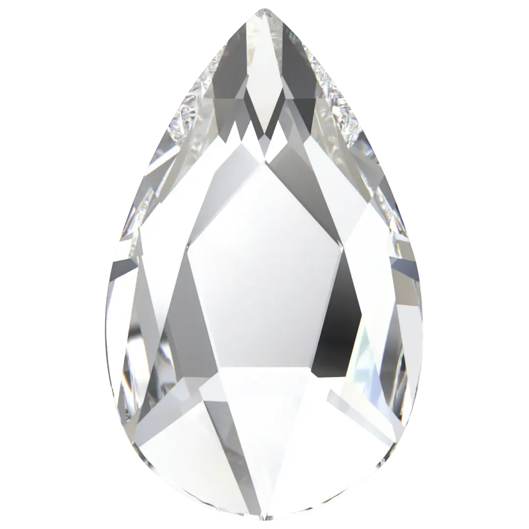 Serinity Hotfix Flat Back Crystals Pear (2303) Crystal