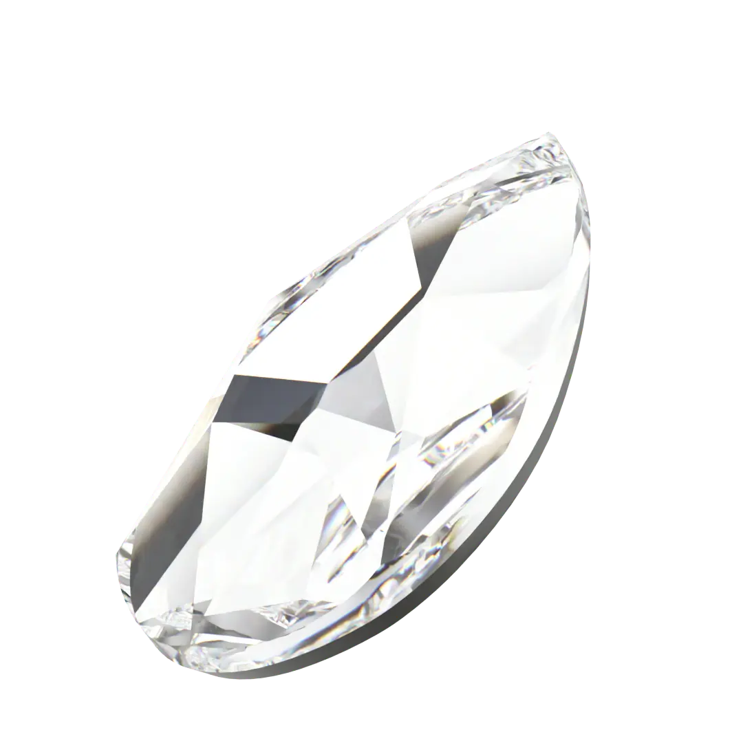 Serinity Hotfix Flat Back Crystals Pear (2303) Crystal