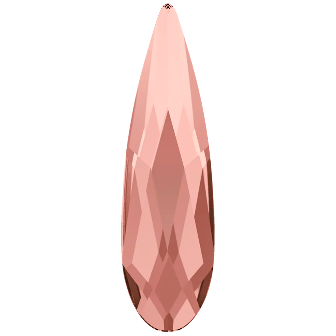 Swarovski Flat Back Crystals Non Hotfix Raindrop (2304) Blush Rose