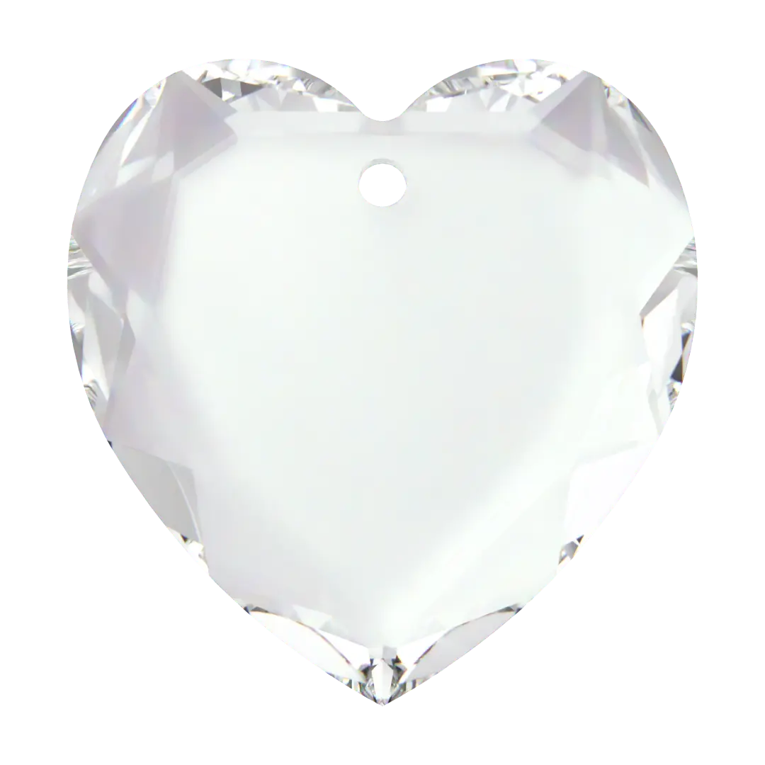 Swarovski Pendants Flat Heart (6225) Crystal