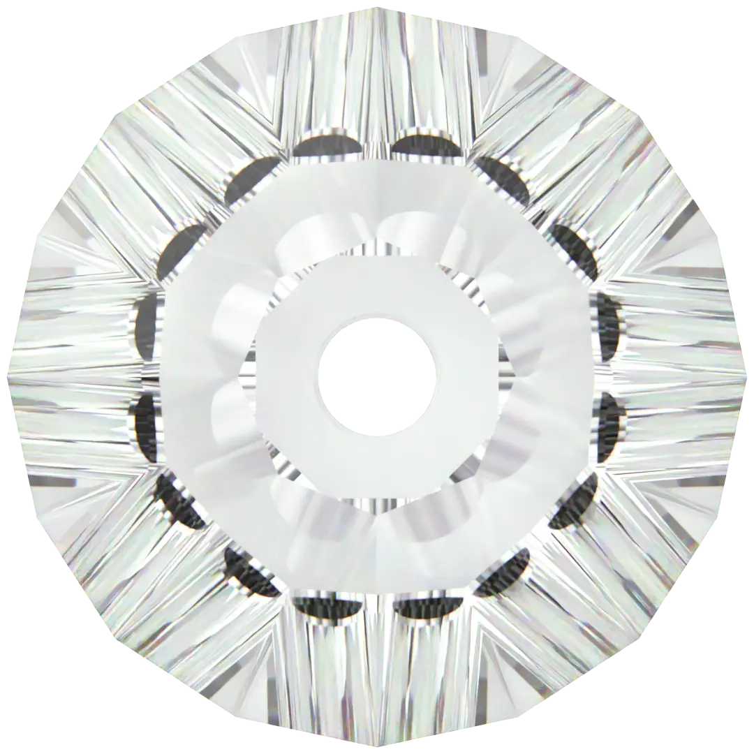 Swarovski Crystal Beads Spacer Slim Xilion (5305) Crystal