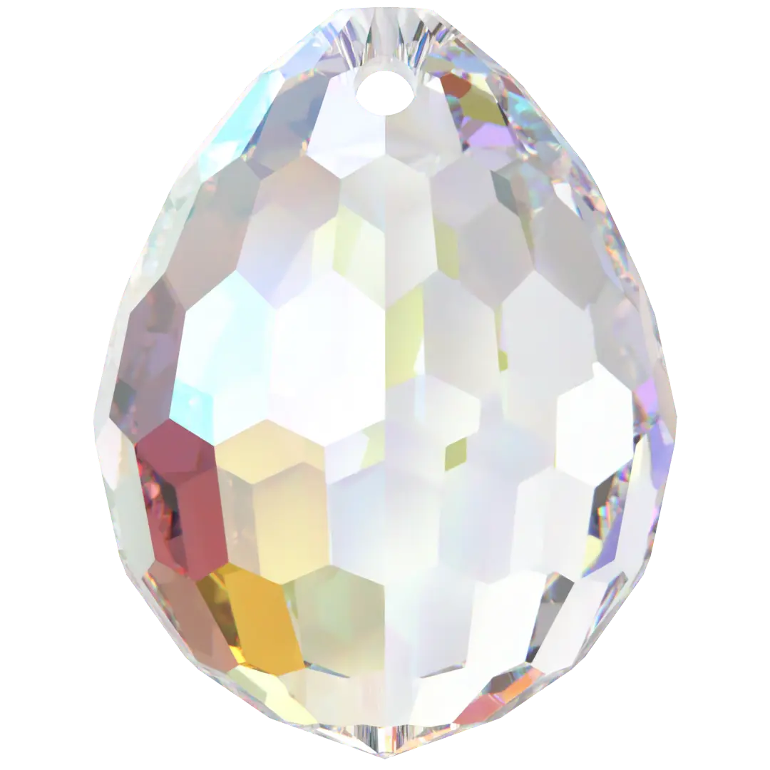 Swarovski Pendants Oval Disco (6002) Crystal AB