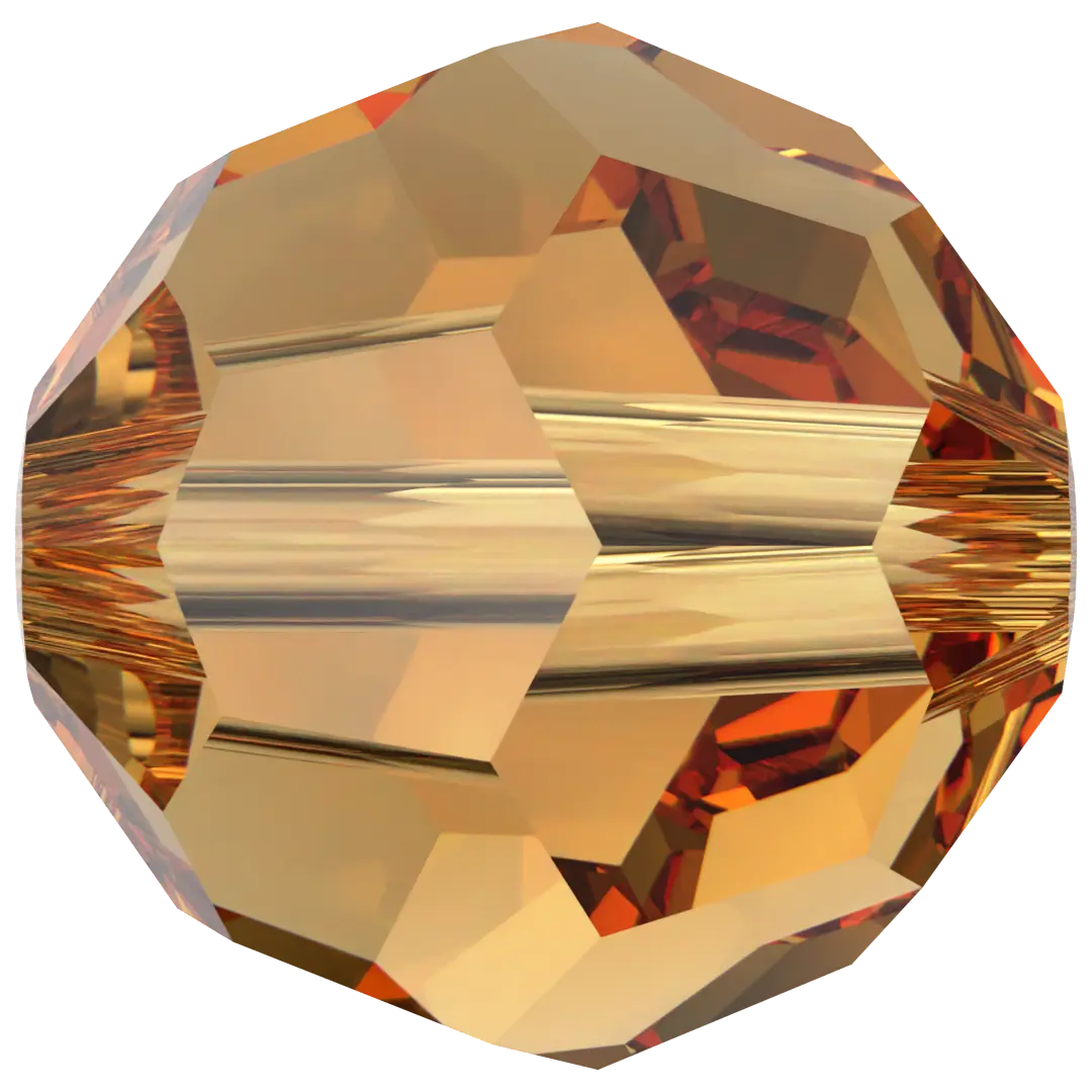 Swarovski Crystal Beads Round (5000) Topaz