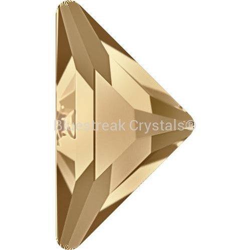 Swarovski Flat Back Crystals Non Hotfix Triangle Gamma (2740) Crystal Golden Shadow