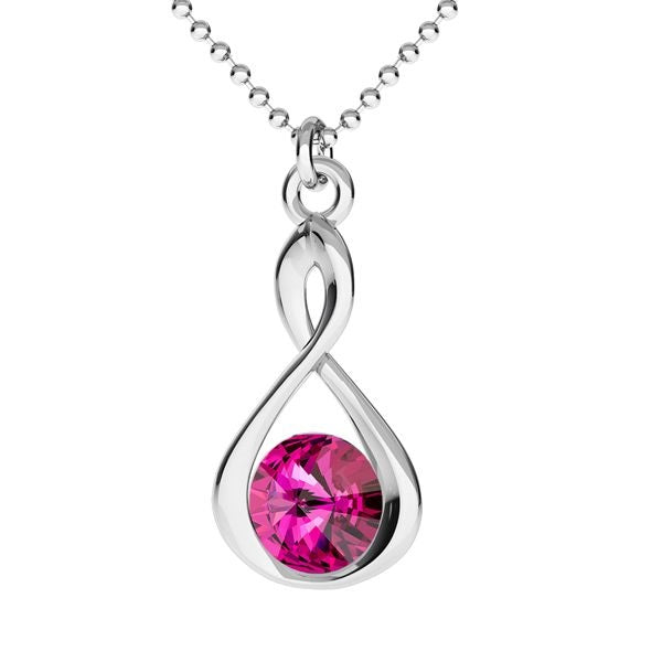 Sterling Silver (925) Infinity Pendant Setting for Rivoli Chatons SS29