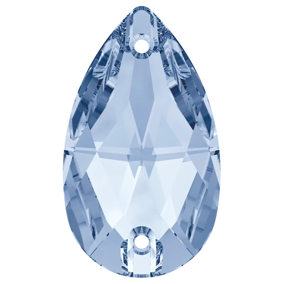 Swarovski Sew On Crystals Peardrop (3230) Light Sapphire