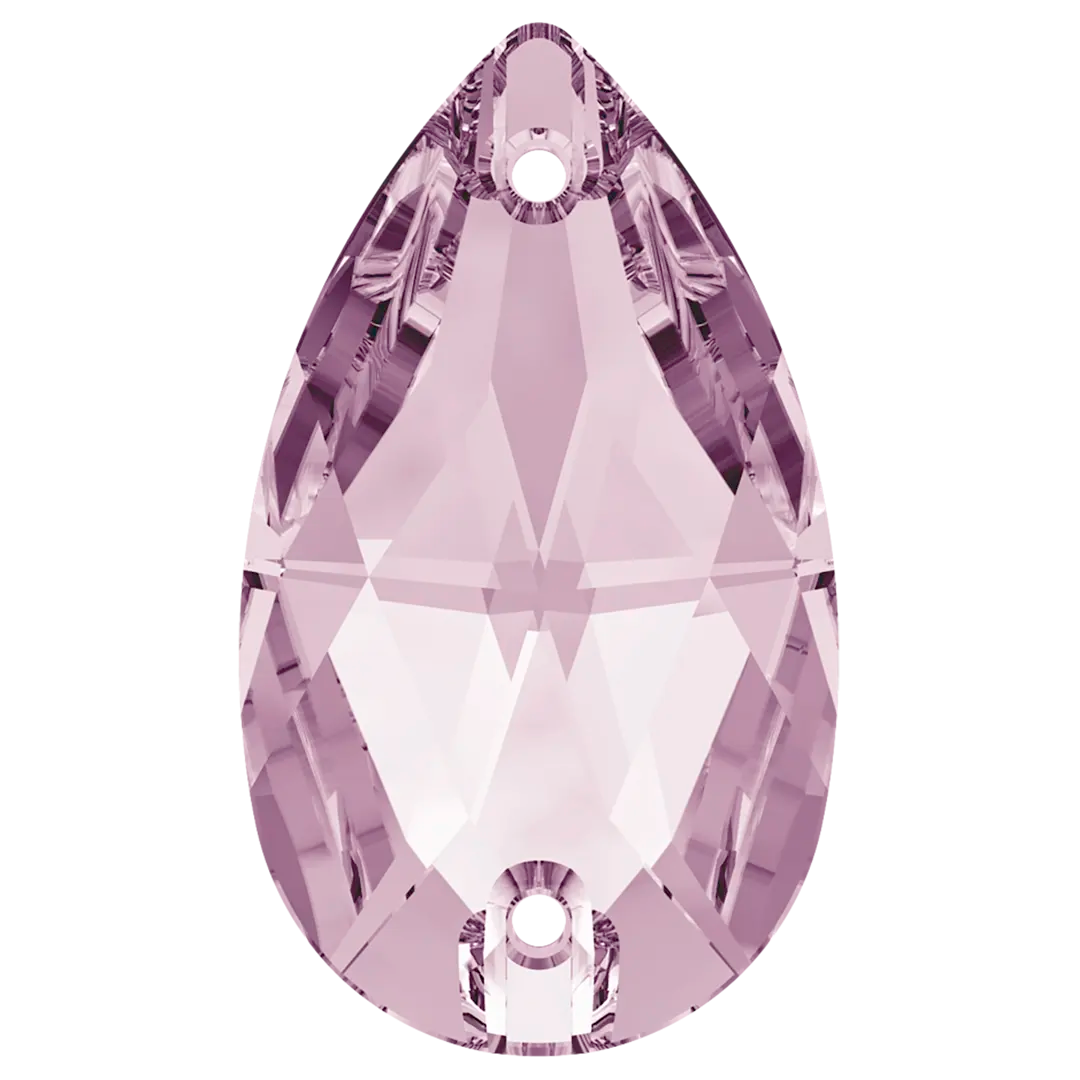 Swarovski Sew On Crystals Peardrop (3230) Light Amethyst