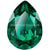 Preciosa Fancy Stones Baroque Pear Emerald