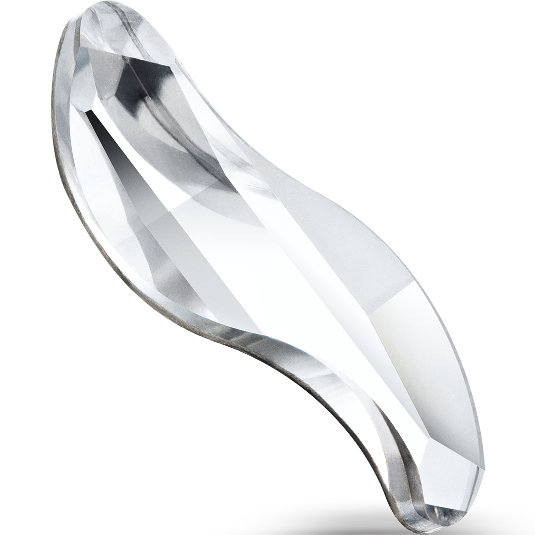 Preciosa Hotfix Flat Back Crystals Wave (MAXIMA) Crystal