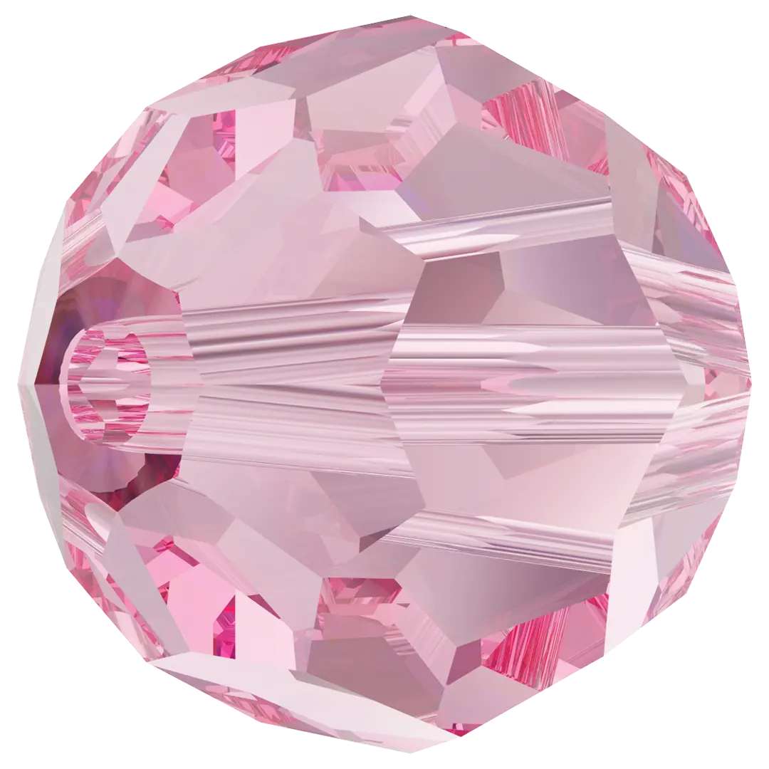 Swarovski Crystal Beads Round (5000) Light Rose