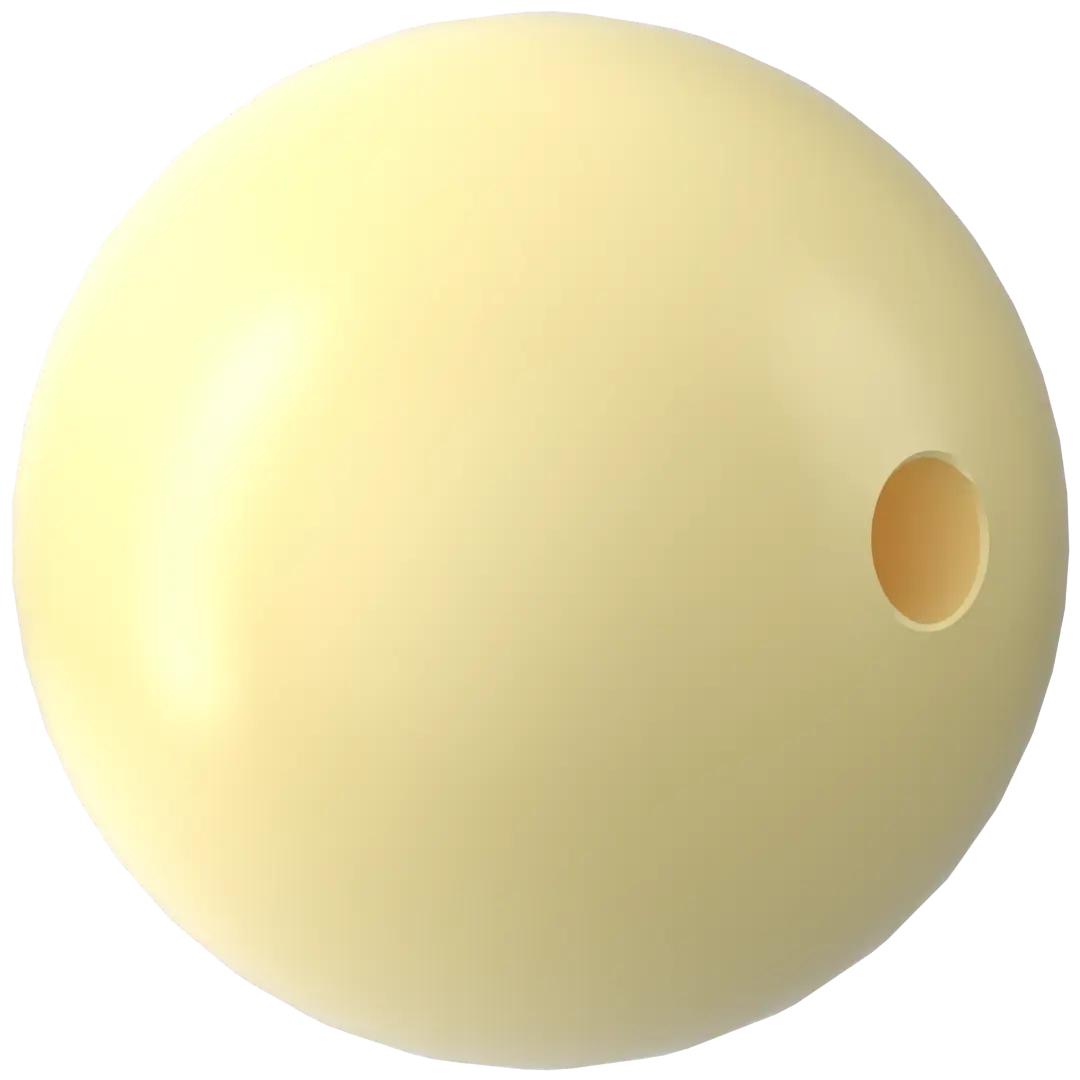 Swarovski Pearls Round (5810) Crystal Pastel Yellow