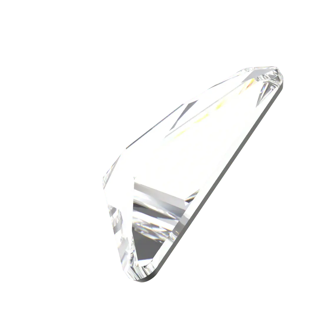 Swarovski Flat Back Crystals Non Hotfix Triangle Alpha (2738) Crystal