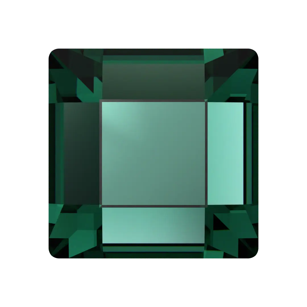 Swarovski Flat Back Crystals Non Hotfix Square (2400) Emerald