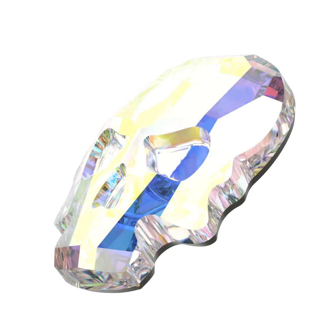 Serinity Flat Back Crystals Non Hotfix Skull (2856) Crystal AB