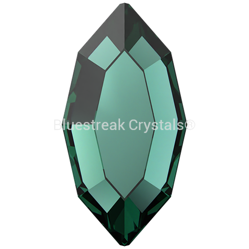 Swarovski Flat Back Crystals Non Hotfix Navette (2200) Emerald