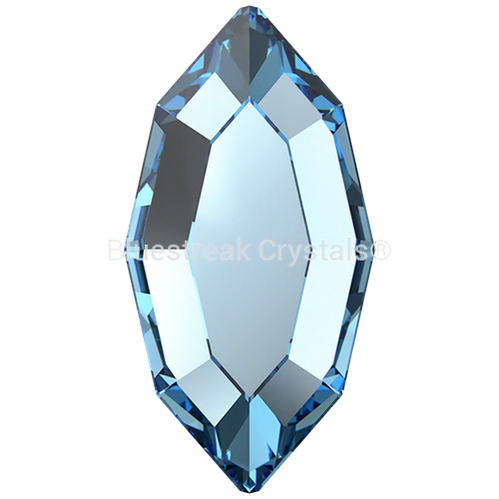 Swarovski Flat Back Crystals Non Hotfix Navette (2200) Aquamarine