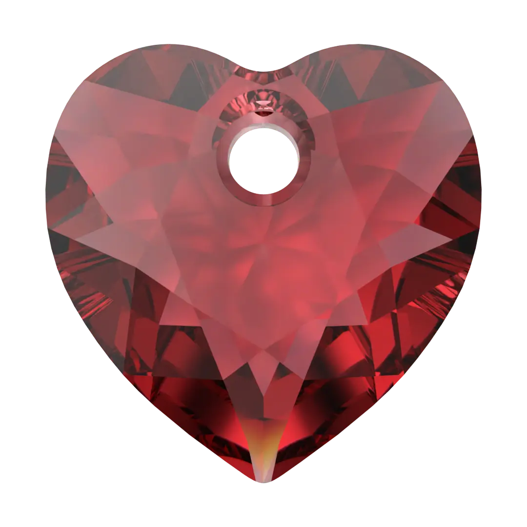 Swarovski Pendants Heart Cut (6432) Scarlet