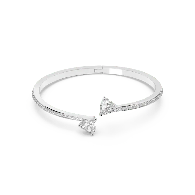 Swarovski Mesmera Bangle Heart White Rhodium Plated